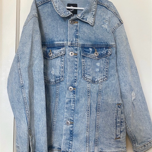 Girl’s Art Class Oversized Denim Jacket size LRG 10/12 - Picture 3 of 3